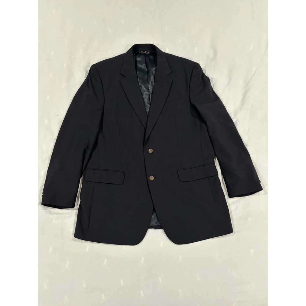 JOS A BANK Men's Navy Blue Classic Fit Blazer Jacket‎ Two Button Gold Emblem XL